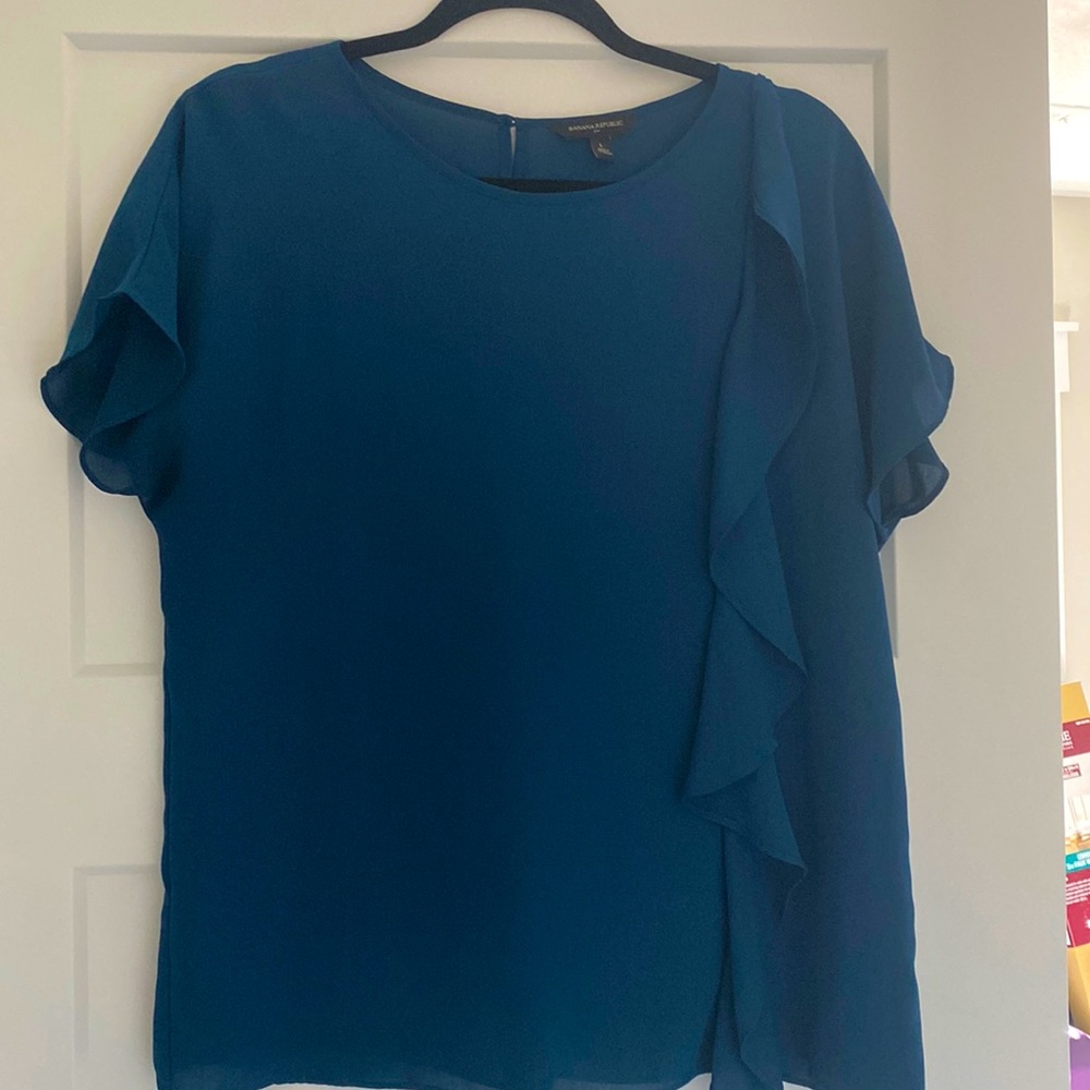 Sheer banana republic blouse size L